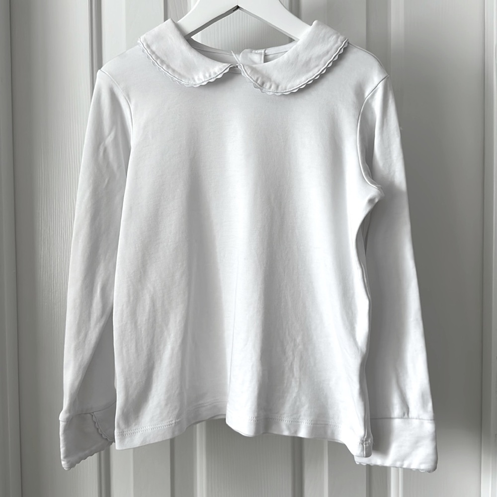 Classic Prep Peter Pan Collar Top, Long Sleeve